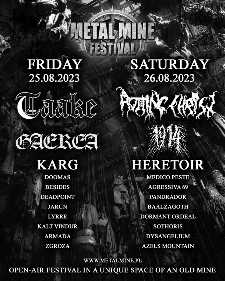 Metal Mine Festival 2023 final poster —